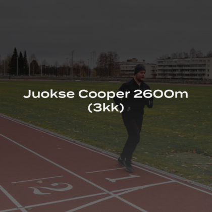 Cooper juoksuohjelma 2600m – Harjoittele kohti Cooperin testiä 3kk