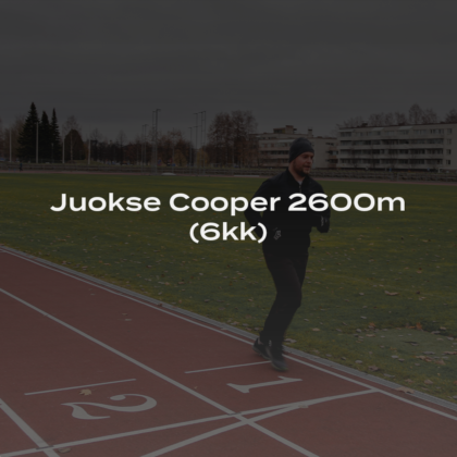 Cooper juoksuohjelma 2600m – Harjoittele kohti Cooperin testiä 6kk