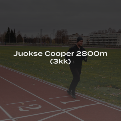 Cooper juoksuohjelma 2800m – Harjoittele kohti Cooperin testiä 3kk