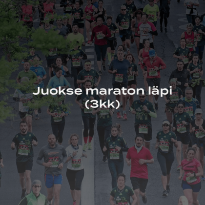 Maraton juoksuohjelma – Juokse maraton läpi 3kk