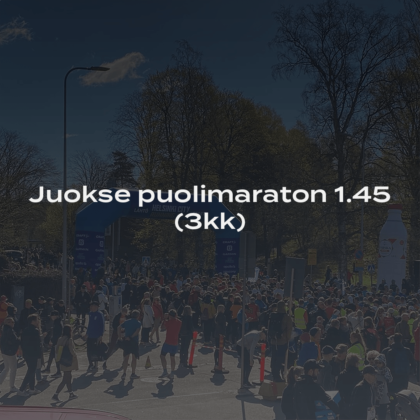 Puolimaraton juoksuohjelma – Juokse puolimaraton alle 1.45 3kk