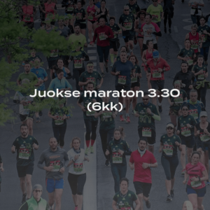 Maraton juoksuohjelma – Juokse maraton 3.30 6kk