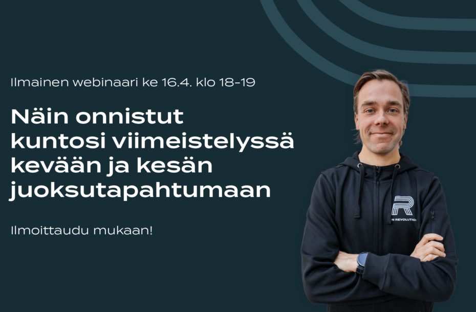 Ilmainen webinaari: Näin onnistut kuntosi viimeistelyssä kevään ja kesän juoksutapahtumaan
